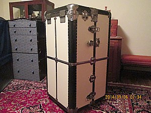 ANTIQUE WARDROBE STEAMER TRUNK, 2 TO CHOOSE FROM - antiques - by owner -  collectibles sale - craigslist